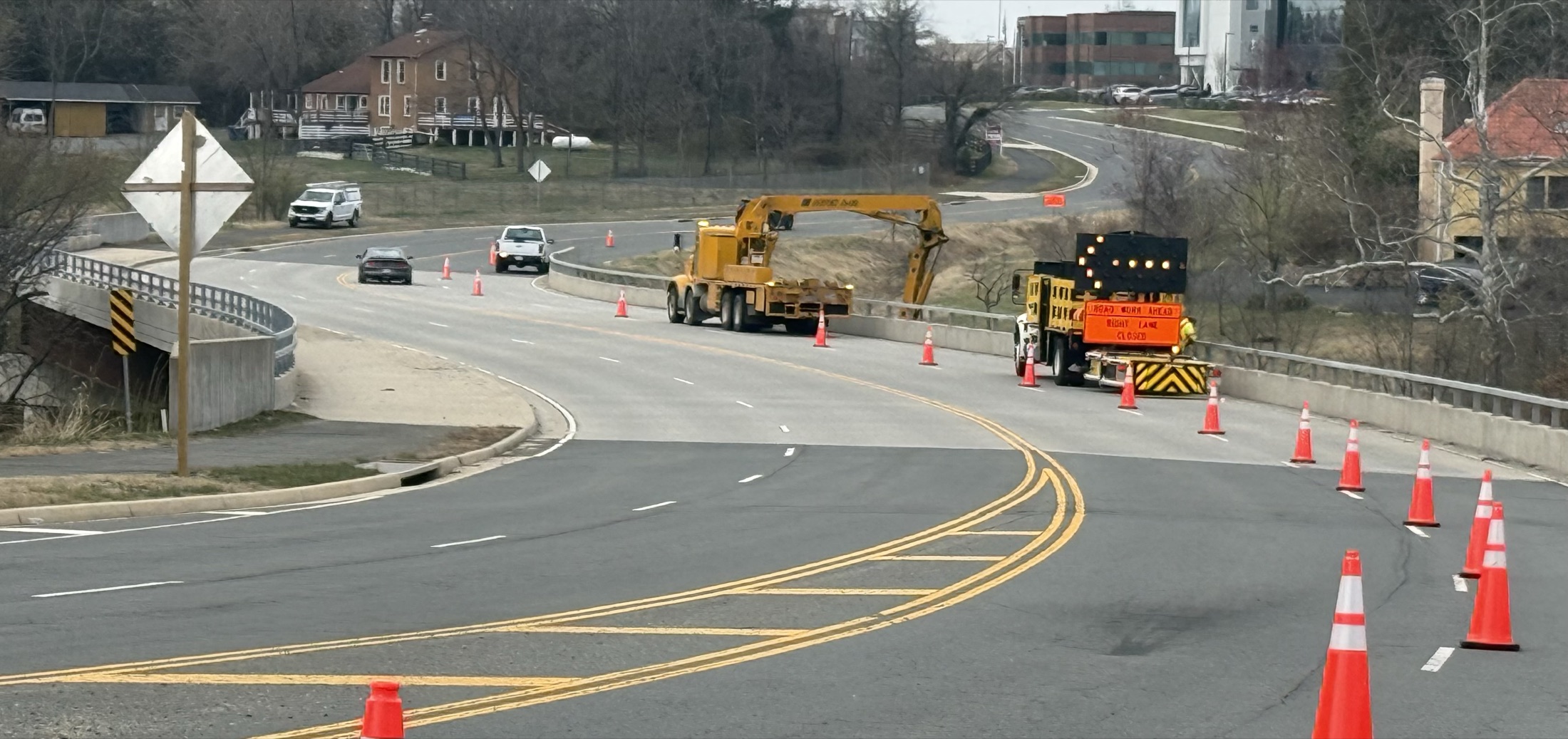 VR Safety Services Bridge Lane Closure Work Zone